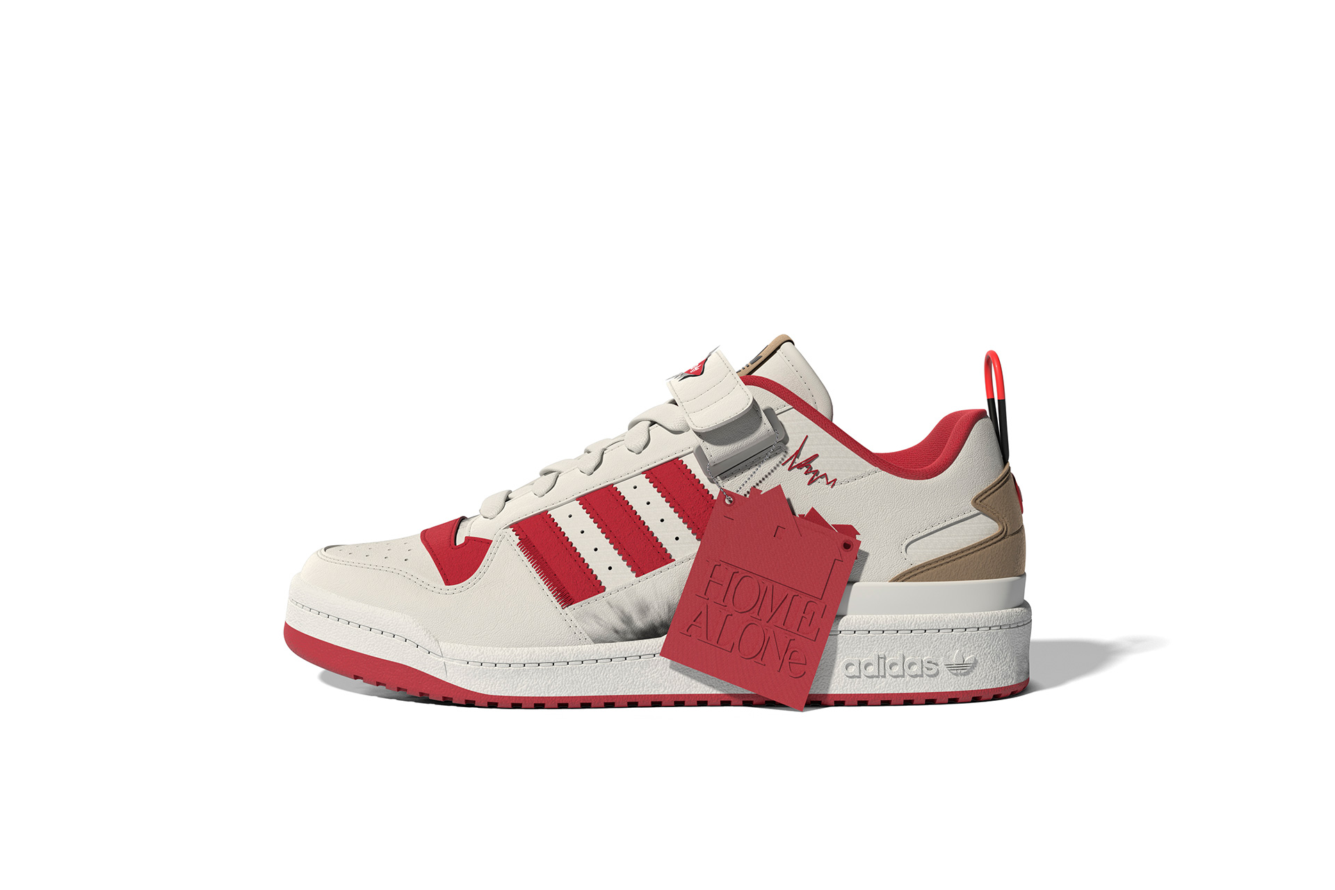 Sneakers Release – adidas x Forum Home Alone “Cream  White/Collegiate Red” Unisex Shoe Dropping 12/11