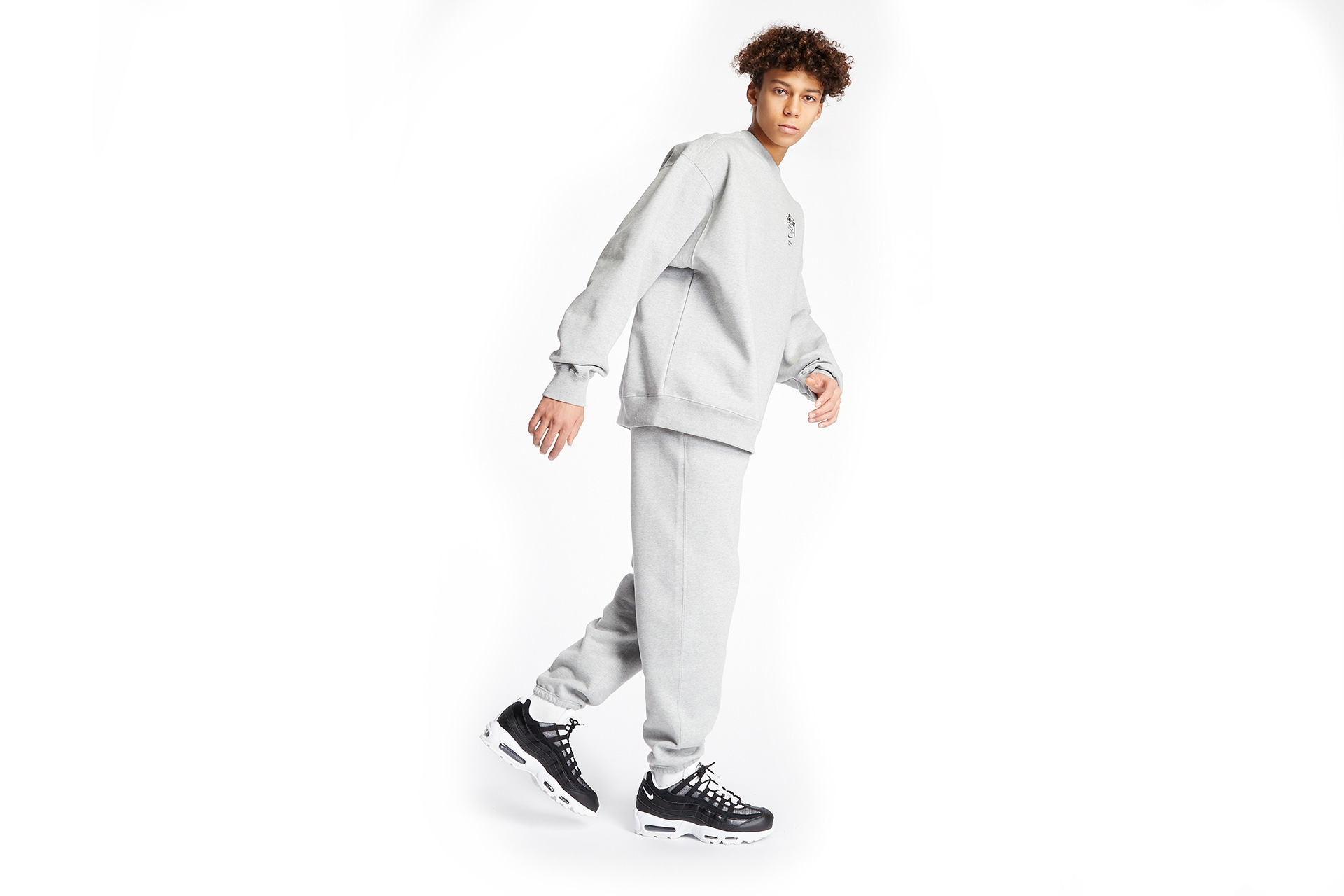 Nike x Stüssy Crewneck - DC4198-050 - Grey - Footshop - Releases