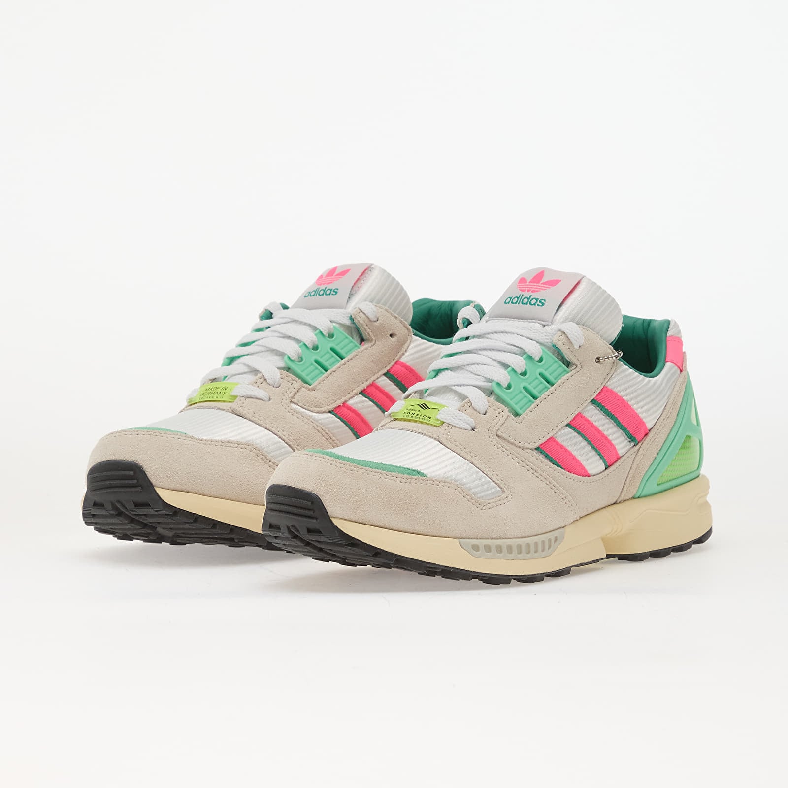 adidas Zx 8000 - KI4726 - Off White/ Lucid Pink/ Semi Court Green