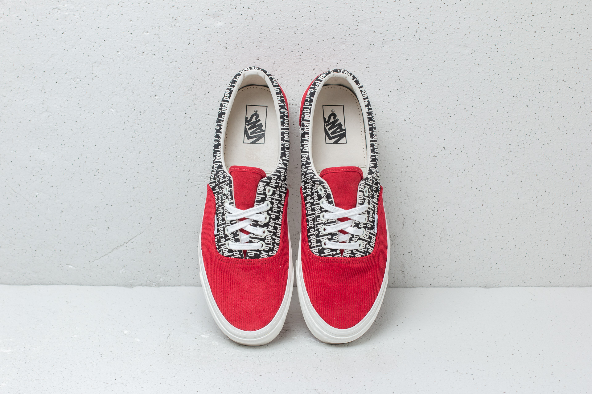 Vans x Fear Of God Era 95 DX - MQ5PZQ - Red / Corduroy / Print