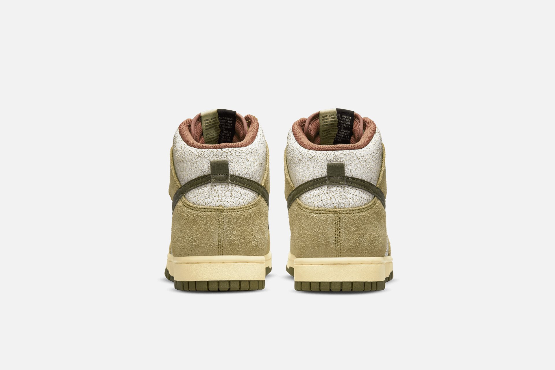 Nike Dunk Hi Retro Re-Raw - DO6713-300 - Coriander / Medium Olive-Sail ...