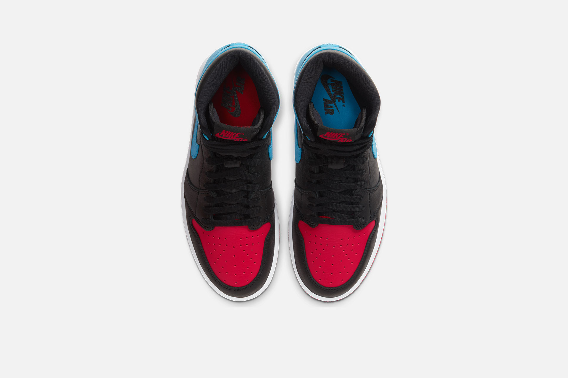 air jordan 1 retro high og powder blue gym red