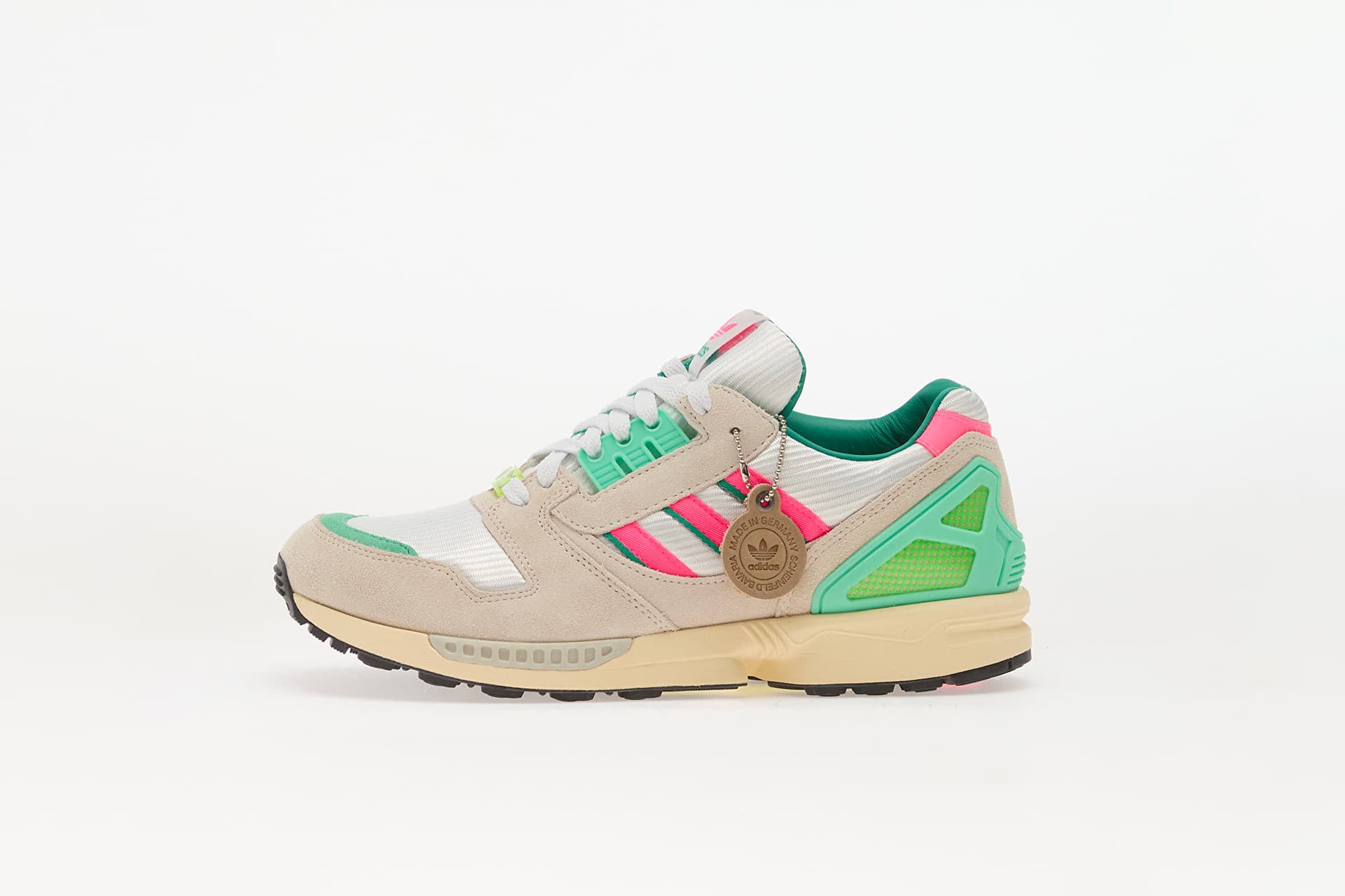 adidas Zx 8000 - KI4726 - Off White/ Lucid Pink/ Semi Court Green