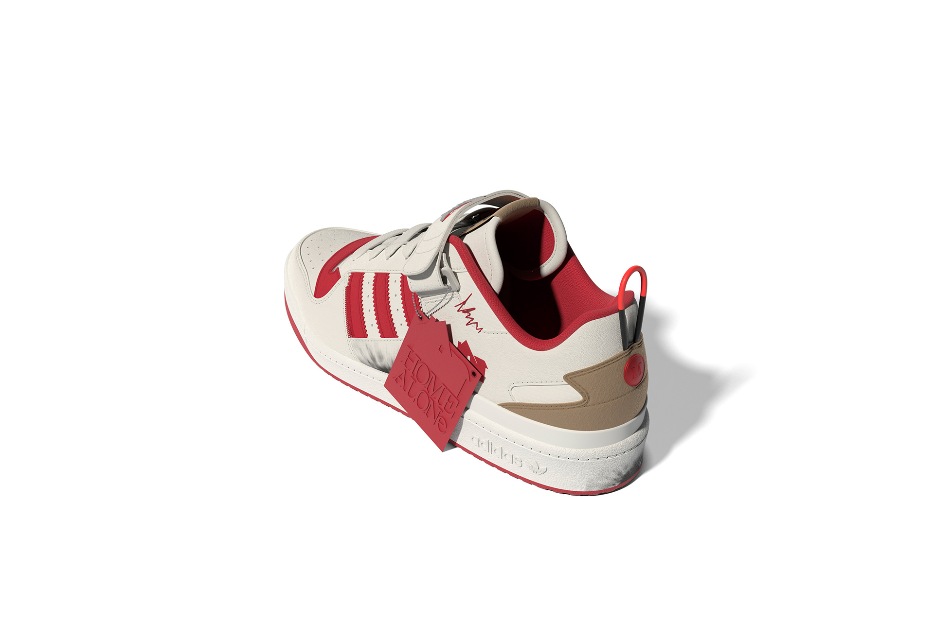 Adidas x Home Alone Forum Cream White / Collegiate Red / Off White