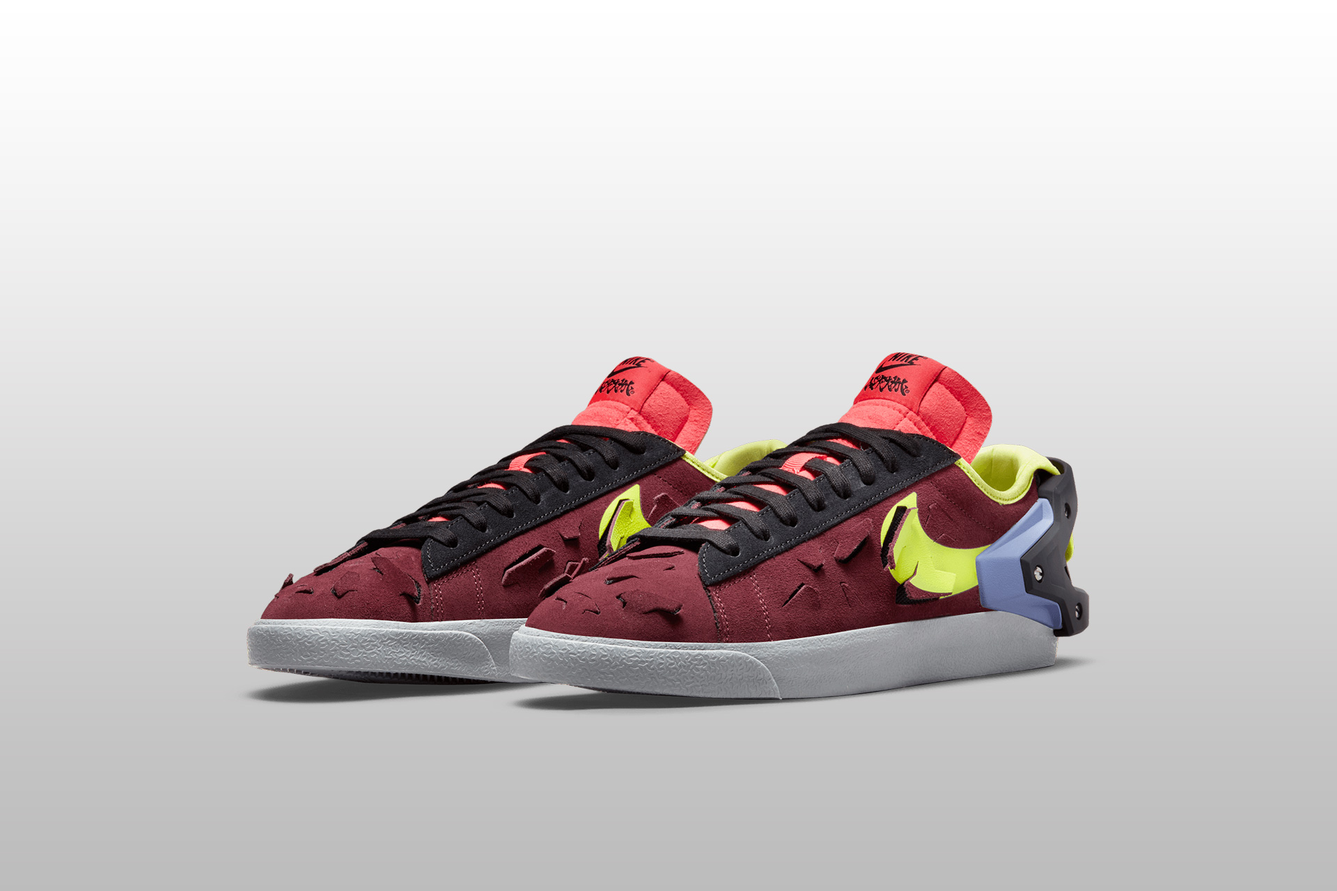 Nike Blazer Low x Acronym - DN2067-600 - Night Maroon / Lemon Venom-Black -  Footshop - Releases