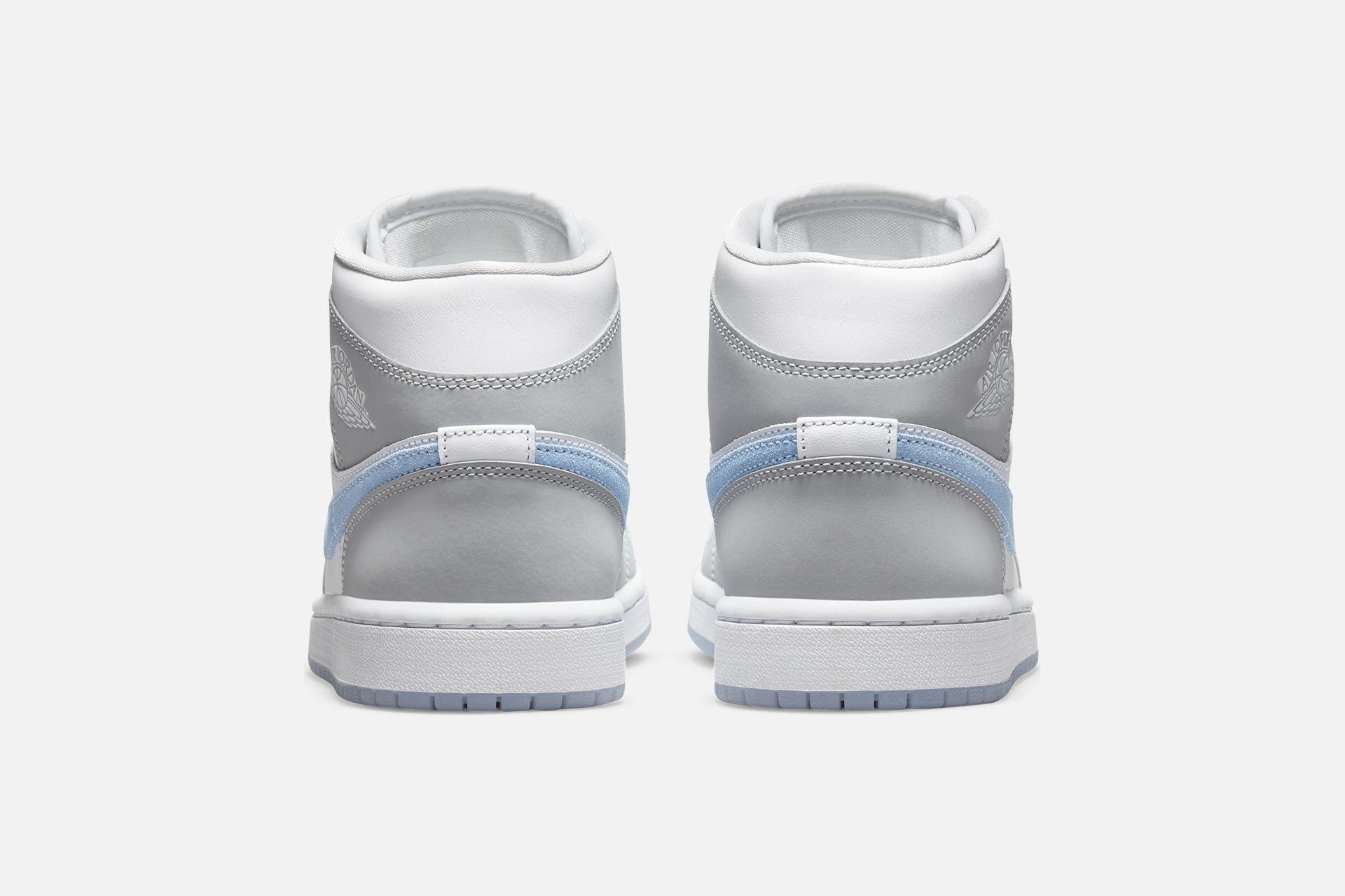 Air Jordan 1 Mid WMNS - BQ6472-105 - White / Aluminum-Wolf Grey ...