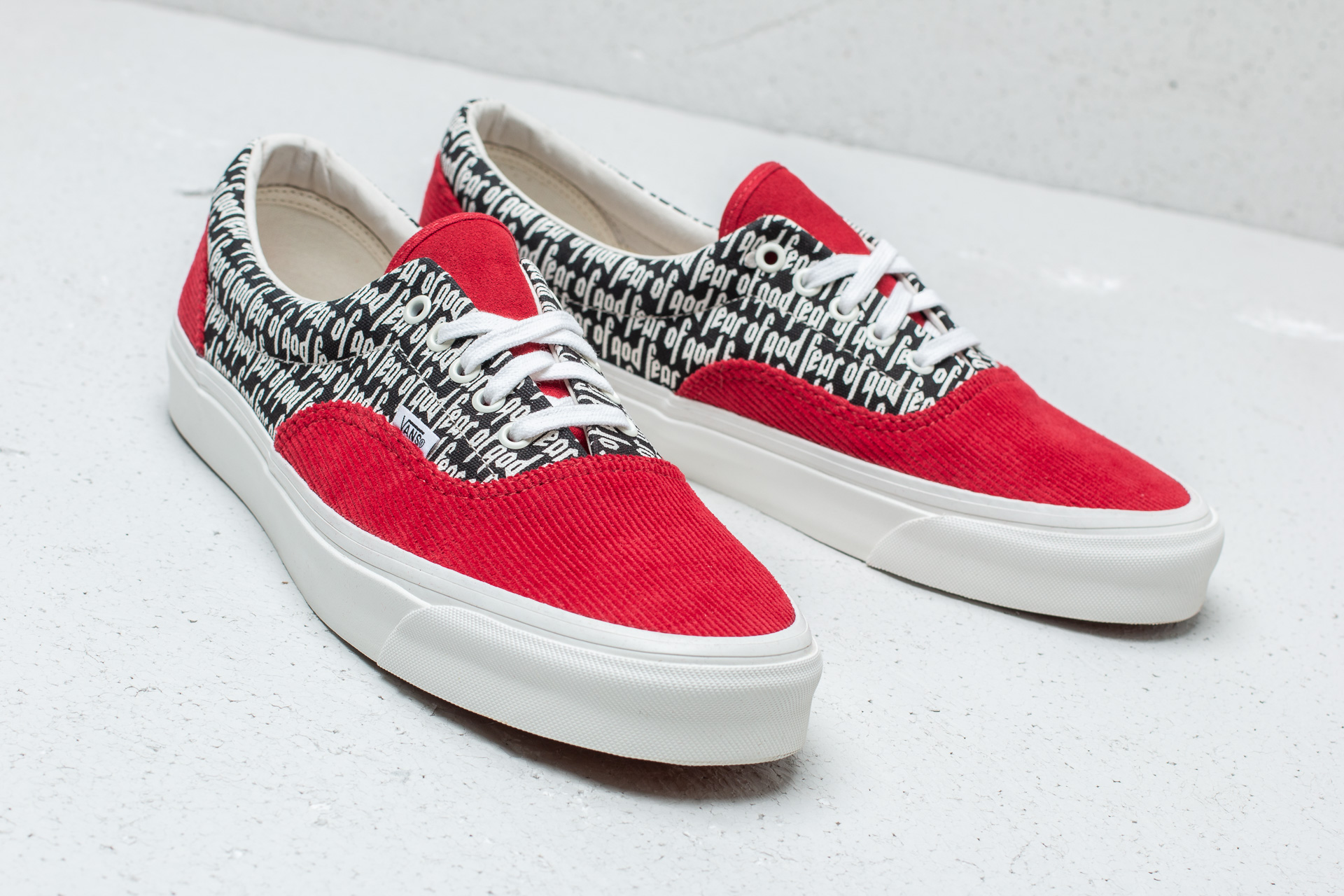 Vans x Fear Of God Era 95 DX MQ5PZQ Red Corduroy Print